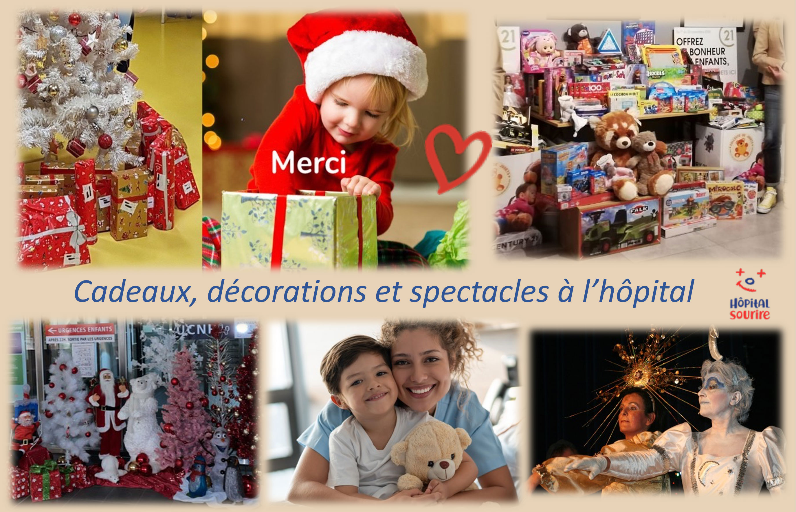 Cadeaux, décorations et spectacles à l'hôpital pour Noël