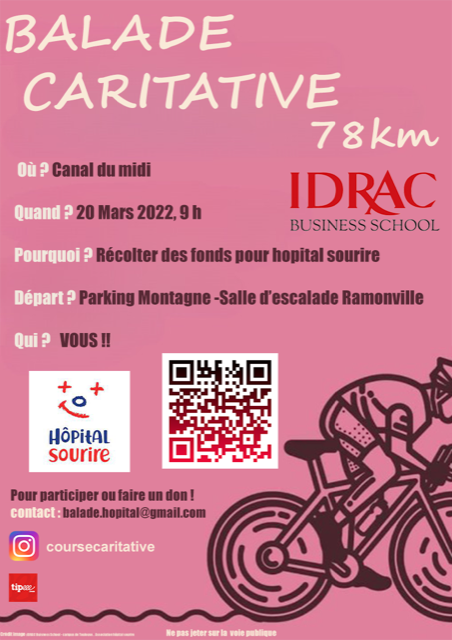 Participez à la balade caritative en vélo