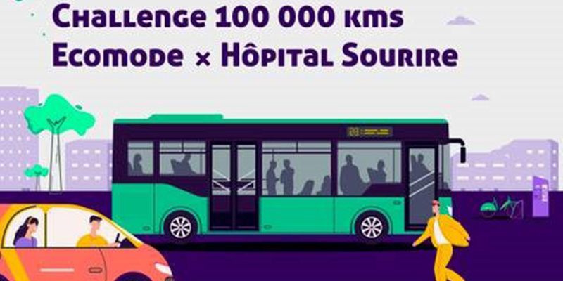 Challenge 100 000 kms organisé par l’association ECOMODE qui soutient Hôpital Sourire