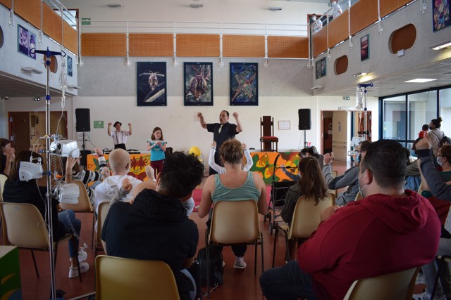 Spectacle de la Famille Goldini au CHU de Toulouse