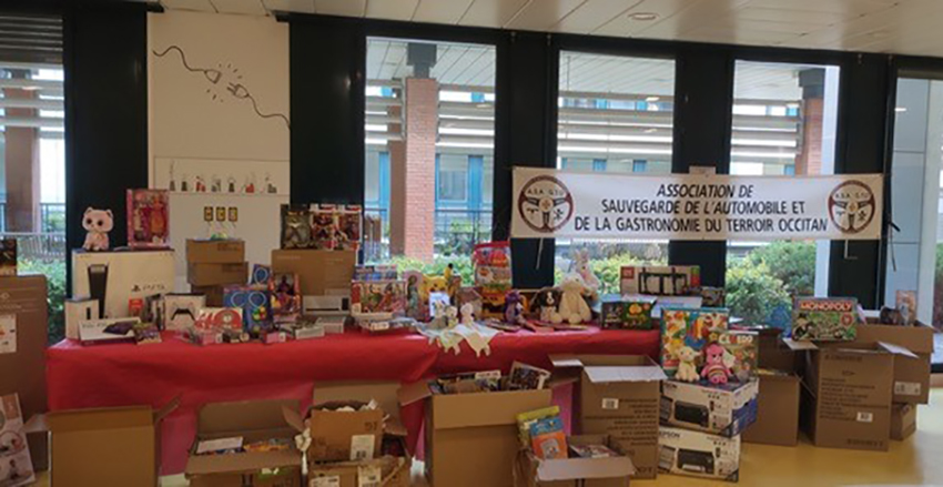 Les merveilleux cadeaux achetés grâce aux 8000€ récoltés lors de l’opération organisée le 1er Avril au Village des Marques de Nailloux