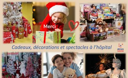 Cadeaux, décorations et spectacles à l'hôpital pour Noël