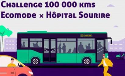 Challenge 100 000 kms organisé par l’association ECOMODE qui soutient Hôpital Sourire