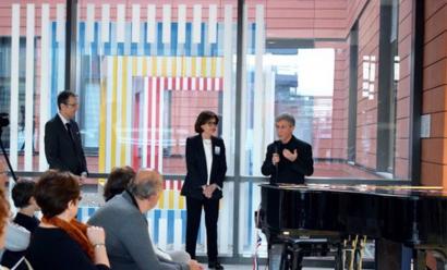 Inauguration en présence du Directeur Général du CHU, d’Hélène Maller, Présidente, de Marie-Claude Sudre, Vice-Présidente d’Hôpital Sourire et des représentants de la BPOC